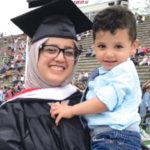 Esraa Bintalib with her son