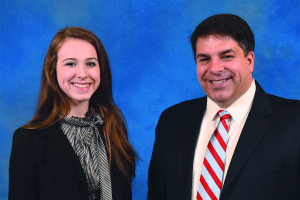 Lauren Bryant ’18 and President Robert Manuel