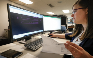 Alysa Epperson does CAD (computer aided design)