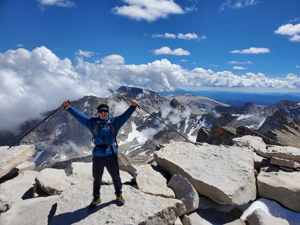 Photo of Ben Houston hiking Mt. Whitney