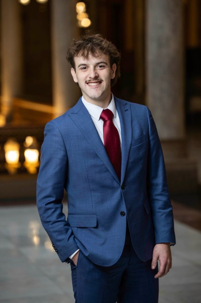 Griffin McGee in Indiana Statehouse